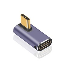 Usb C Right Angle Adapter 240W, Usb4 Type C Adapter 40Gbps, 90 Degree Usb C Righ - £11.74 GBP