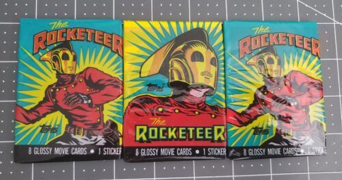 NEW 1991 Topps The Rocketeer Movie Trading Cards 3 Sealed Packs vintage unopened - $9.90