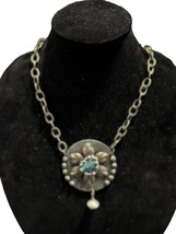 Art By Amy Labbe flower necklace in Bronze/Turquoise - size One Size - $51.48