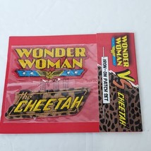 DC World&#39;s Finest Collection Box Wonder Woman Vs Cheetah Iron On Patch Set  New  - £14.01 GBP