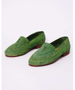 Raffia Loafers shoes Slip-on Flats women Raffia Moccasins ballet Raffia ... - £62.92 GBP