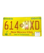 New Mexico Expired License Plate Tag 614 WXD Yellow Land of Enchantment ... - $12.19