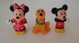 Fisher Price Little People Disney Lot Mickey Mouse Minnie Mouse &amp; Pluto  - $12.95