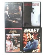 Lot of 4 CRIME DRAMA Movie DVDs Collateral Scarface Taxi Driver Shaft To... - £17.87 GBP