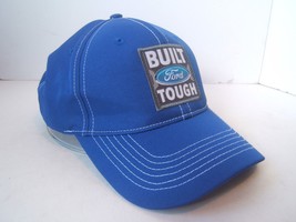 Built Ford Tough Hat Blue Hook Loop Baseball Cap - $19.21