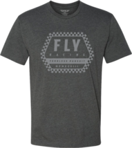Fly Racing Mens Track Tee Shirt Charcoal Md - £22.27 GBP