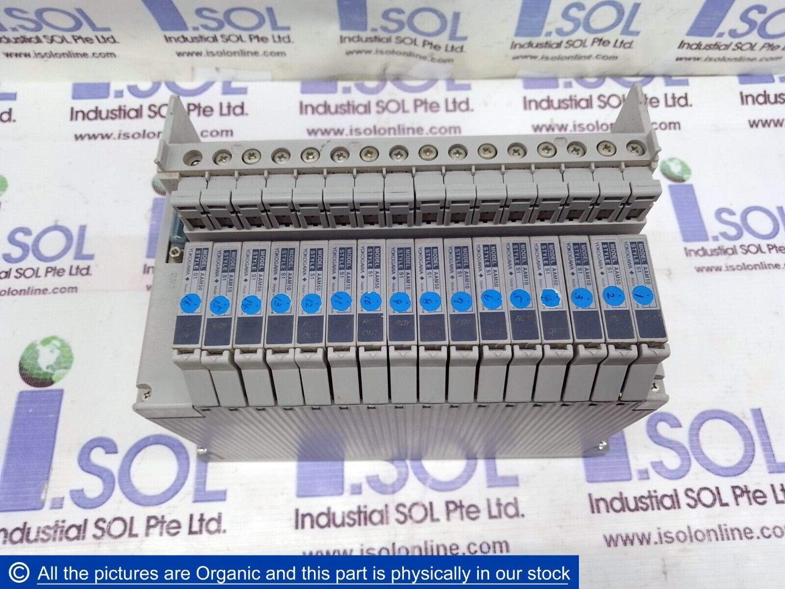 YOKOGAWA AAM50 x8 / AAM10 X8 Analog Modules W/ AMN11 PLC Chassis Base Unit - $1,148.85