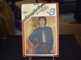 Simplicity 6514 Misses Unlined Jacket Pattern - Size 14 Chest 36 - $7.91