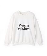Warm Wishes Typography Sweatshirt | Statement sweatshirt, minimal text - $39.99+