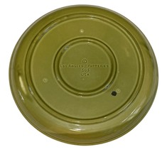 Vintage Los Angeles Potteries Cheese Platter Plate 14.5" Green USA #505 image 7