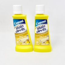LOT 2 Carbona Stain Devils Specialty #5 Fat &amp; Cooking Oil Remover 1.7oz. NEW - £11.72 GBP