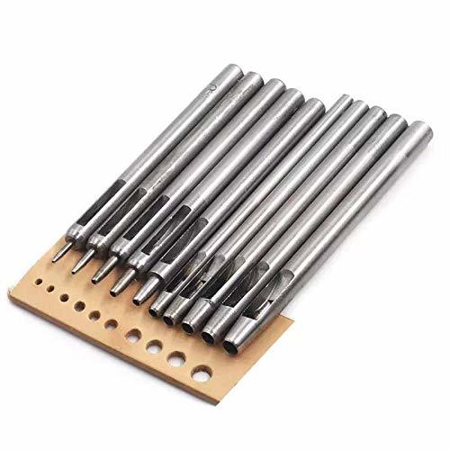 10Pcs Leather Hole Punch Cutter 0.5Mm-5Mm Round Hollow Hole Punch Set, L... - $32.99