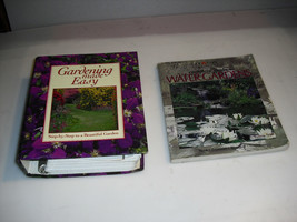 lot of 2 gardening made easy and water gardens books - £11.62 GBP