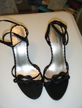 Liz Claiborn Black Dress Sandles With Ankle Strip Size 9 New - $15.74