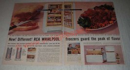 1956 RCA Whirlpool Freezers Ad - New! Different! - £14.28 GBP