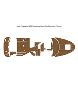 2004 Chaparral 260 Signature Swim Platform Cockpit Bow Boat EVA Teak Flo... - $25,608.14 MXN