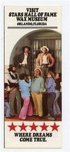 Stars Hall Of Fame Wax Museum Brochure Orlando Florida Where Drams Come True  - £13.32 GBP