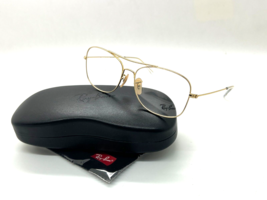 Neuf ray ban Optique Lunettes Cadre RB 6499 2500 Arista Or 55-15-140MM U... - £83.61 GBP