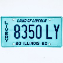 2020 United States Illinois Land of Lincoln Livery License Plate 8350 LY - £14.88 GBP