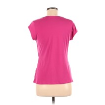 Grace Women&#39;s Pink Solid Short Sleeve Top Medium - £11.33 GBP