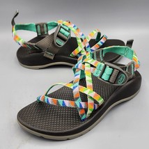 Chaco Camper Turquoise Multicolor Youth Sandal Strap Shoes J180234 Unisex Size 2 - £14.43 GBP