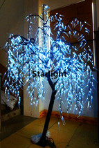 6ft White LED Willow Tree Outdoor Christmas/Garden/Wedding/Home/Decor 945 LEDs - £292.44 GBP