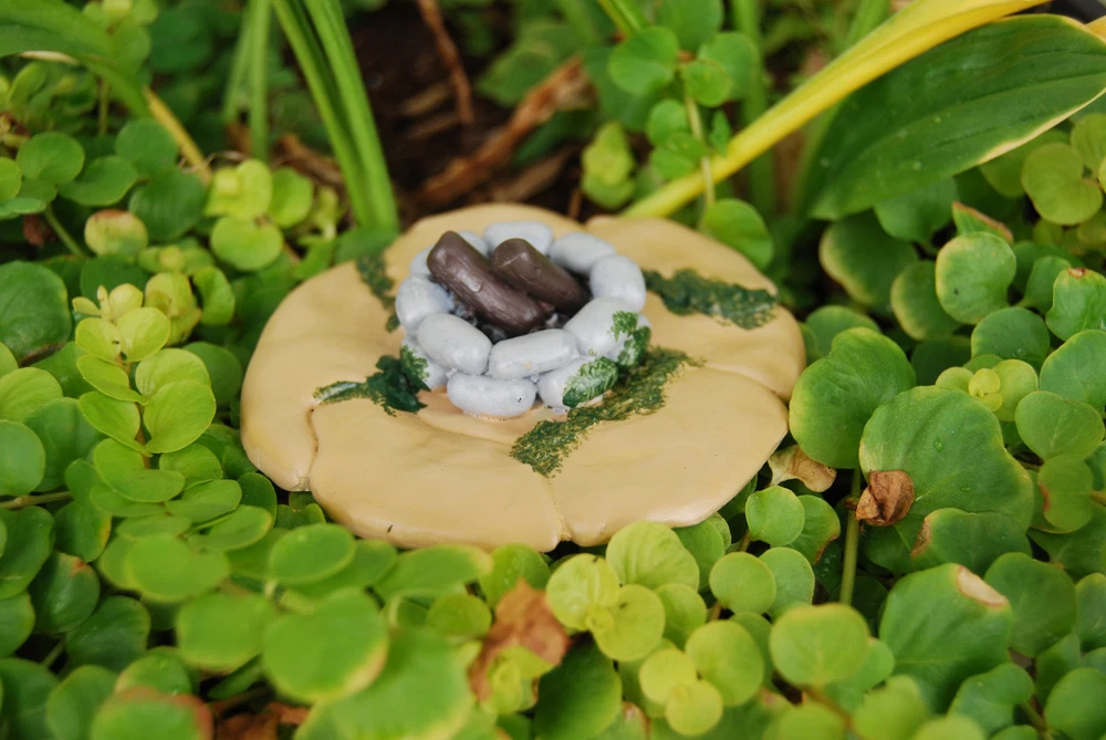Hardy Fairy Garden Mossy Camp Fire Pit Patio Dollhouse Accessory Paver - $27.64