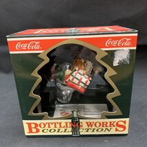 NEW Coca-Cola Elf On Coke Glass Christmas Xmas Ornament Snow Present KG - $9.89
