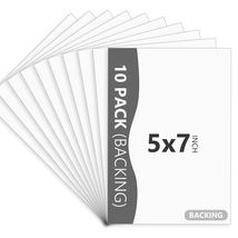 Somime 10 Pack 5x7 White Picture Mats with Backing Acid Free Photo Boards - $8.29 CAD