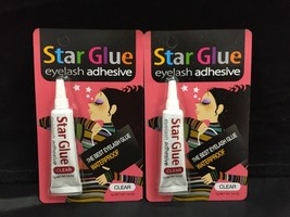2PCS STAR GLUE EYELASH ADHESIVE GLUE FOR FAKE EYELASHES CLEAR 7g 0.1/4oz - $3.59