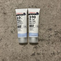 2 Walgreens 100 SPF Sheer Lotion Compare Neutrogena Ultra Dry Sheer 5/31/25 - $22.99