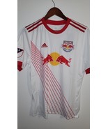 ADIDAS MLS TEAM JERSEY NEW YORK RED BULLS YOUTH WHITE  sz XL - $9.89