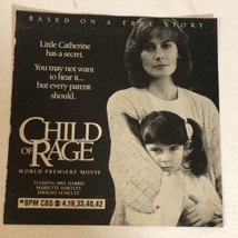Child Of Rage Tv Guide Print Ad Advertisement Mel Harris Dwight Schultz TV1 - £4.66 GBP