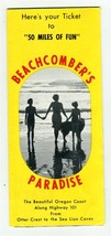 Beachcomber&#39;s Paradise Brochure Oregon Coast 101 Otter Crest to Sea Lion... - $31.64