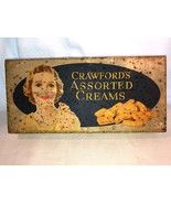 Crawfords Assorted Creams Metal Advertising Tin - $24.99