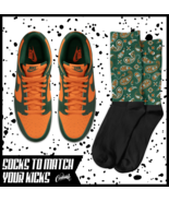 Dunk Low Miami Socks Orange Team Green High Shirt FAMU Hurricane Forest ... - £16.17 GBP