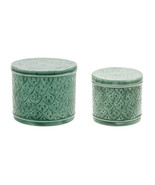 Sage Green Metal Container with Lid (Set of 2) - €49,69 EUR Sage Green Metal Container with Lid (Set of 2) - €49,69 EUR