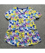 Disney Mickey Mouse Minnie Pluto Donald Scrub Top Woman&#39;s Size M KG JD - €12,93 EUR
