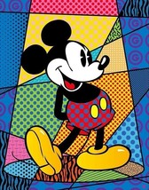 Classic vintage mickey mouse pose colorful ceramic tile mural backsplash 12&quot;x18&quot; - £59.20 GBP