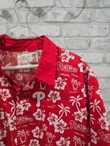 Philadelphia Phillies Hawaiian Island Short Sleeve Shirt Chevy Men L/XL ... - €10,34 EUR