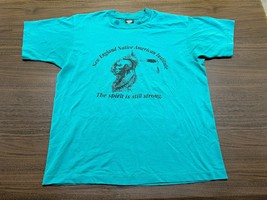 VTG 1991 New England Native American Institute T-Shirt - Screen Stars - XL - £18.77 GBP