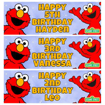 ELMO Personalised Birthday Banner -Sesame Street Birthday Party Banner - $5.38