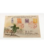 Karl Lewis 1934 Hand-Painted Watercolor Cover Japan to OR, USA Fujiyama C-5 - $4,397.22 MXN