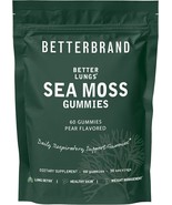 Betterbrand BetterLungs Pear Flavored Sea Moss Gummies - 1600mg Bladderw... - $99.32 CAD