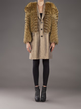 NWOT Toga Archives Fur Sleeves Jacket from Opening Ceremony Size 2 $3299 - $588.00