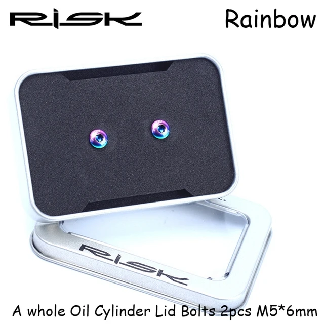 RISK A Whole/Separate Oil Cylinder Lid Bolts  Shimano Bike ke Lever Titanium Dis - $46.08