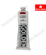 GOLDEN Heavy Body Cadmium Red Medium Lightfastness Acrylic Tube 5 oz - £24.14 GBP