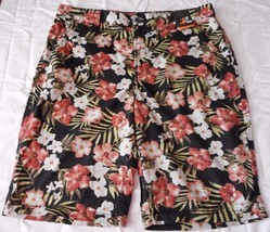 Amplify Young Men&#39;s Mesh Floral Shorts Size 30 Flat Front New W Tags - $18.37