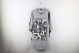 Vintage Mens 5XL Spell Out Barack and Michelle Obama First Couple T-Shirt Gray - £30.45 GBP