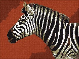 Pepita Needlepoint kit: Zebra Up Close, 12&quot; x 9&quot; - £67.27 GBP+
